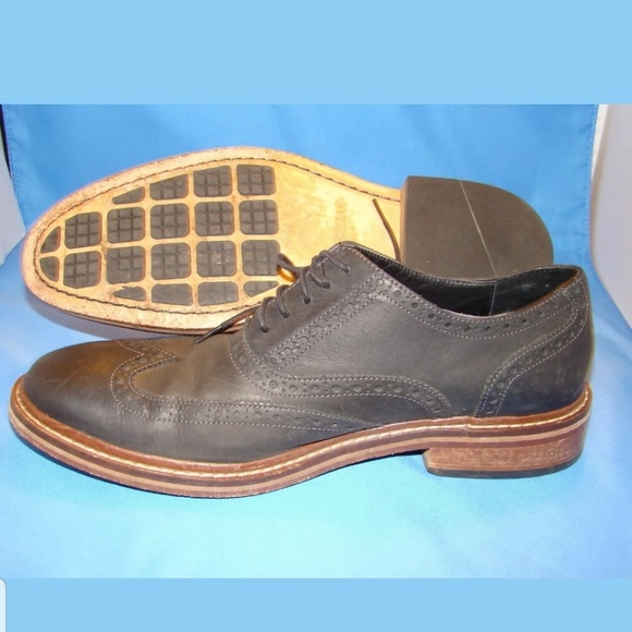 Men's Cole Haan Wingtip Shoes 9M Black - Picture 7 of 8